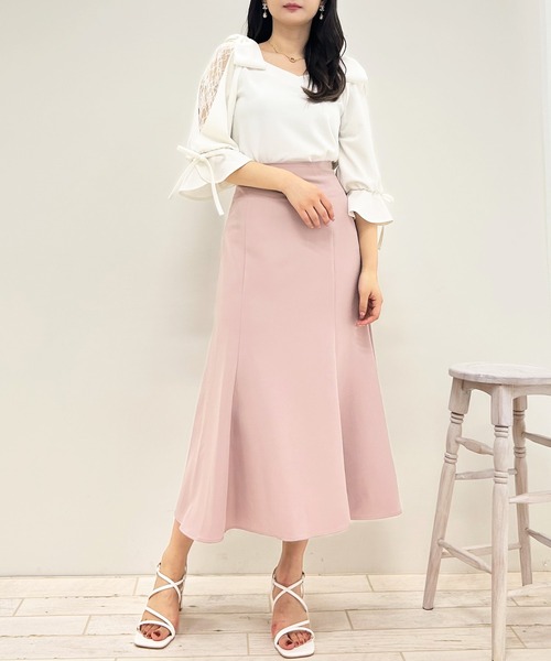 INGNI（イング）の「肩リボン袖割れ7分袖トップス（その他トップス・レディース・ブラック/オフホワイト・M）」の11枚目の写真