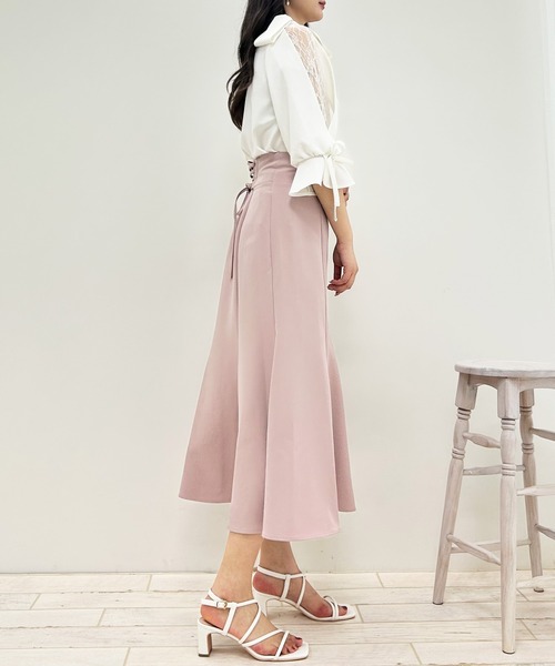 INGNI（イング）の「肩リボン袖割れ7分袖トップス（その他トップス・レディース・ブラック/オフホワイト・M）」の9枚目の写真