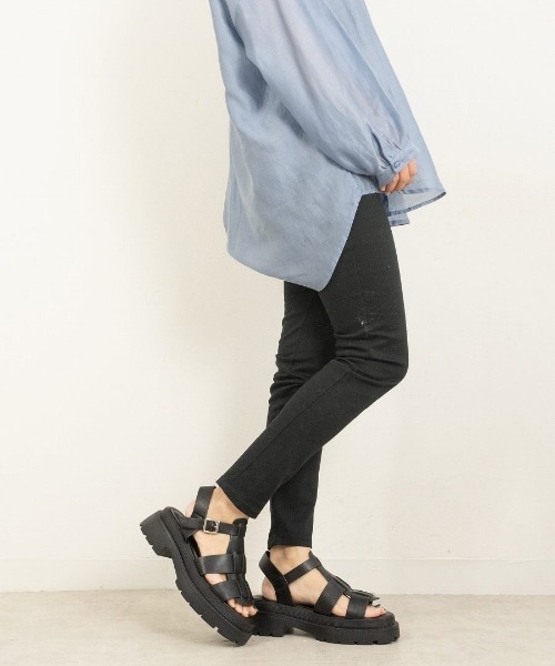 Fabby fabby（ファビィーファビィー）の「グルカバックバンドスポーツサンダル（サンダル・レディース・ブラック/オフホワイト・SMALL/MEDIUM/LARGE）」の7枚目の写真