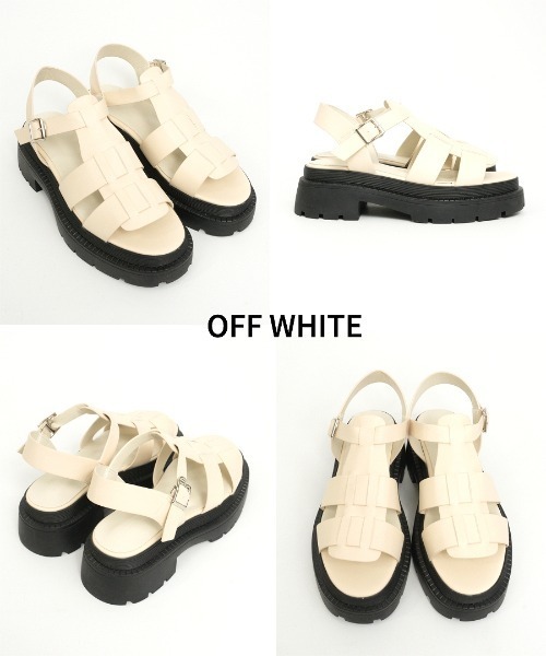 Fabby fabby（ファビィーファビィー）の「グルカバックバンドスポーツサンダル（サンダル・レディース・ブラック/オフホワイト・SMALL/MEDIUM/LARGE）」の17枚目の写真