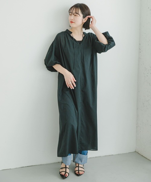 ITEMS URBANRESEARCH（アイテムズ アーバンリサーチ）の「ボイルカフタンワンピース（ワンピース・レディース・パープル/ブラック・FREE）」の11枚目の写真