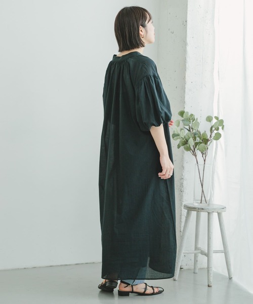 ITEMS URBANRESEARCH（アイテムズ アーバンリサーチ）の「ボイルカフタンワンピース（ワンピース・レディース・パープル/ブラック・FREE）」の12枚目の写真