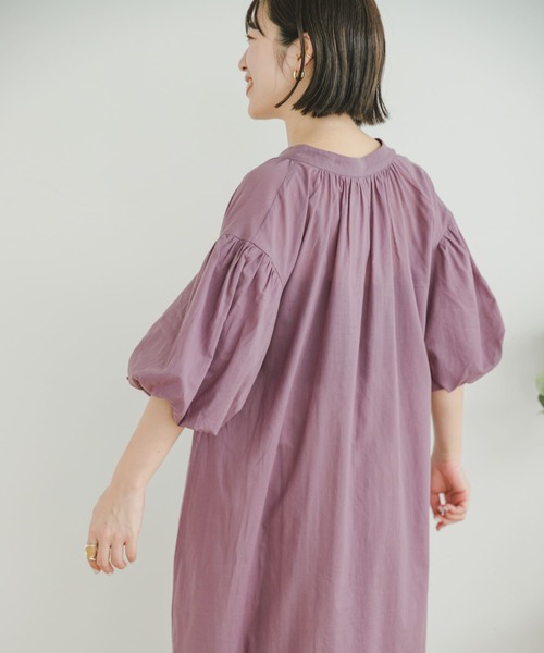 ITEMS URBANRESEARCH（アイテムズ アーバンリサーチ）の「ボイルカフタンワンピース（ワンピース・レディース・パープル/ブラック・FREE）」の14枚目の写真