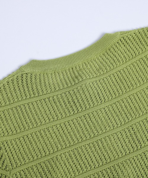 La-gemme（ラジェム）の「透かし編みニットカーディガン（カーディガン/ボレロ・レディース・イエロー/ホワイト/ピンク/ライム/グリーン/ブラック・フリー）」の21枚目の写真