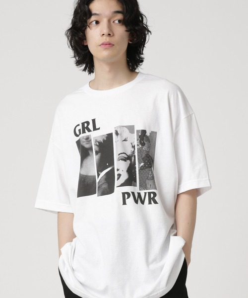 Nuggets(ナゲッツ)の「NuGgETS/別注 "GRL" S/S Tee(Tシャツ/カットソー・メンズ・ブラック/ホワイト・M/L/XL)」の3枚目の写真