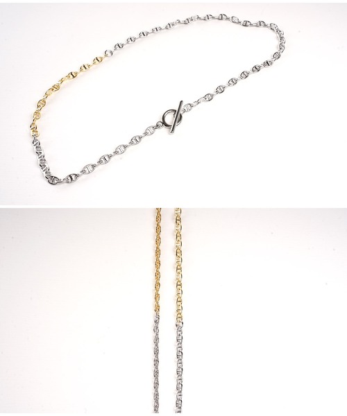 jiggys shop(ジギーズショップ)の「切り替えチェーンネックレス(ネックレス・メンズ・シルバー系その他/シルバー系その他2・FREE)」の3枚目の写真