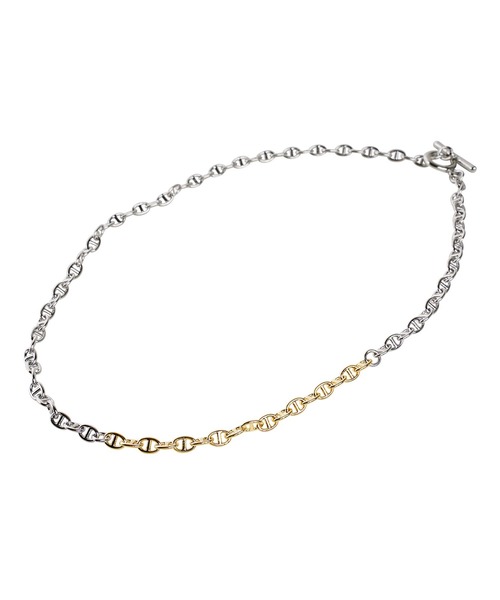 jiggys shop(ジギーズショップ)の「切り替えチェーンネックレス(ネックレス・メンズ・シルバー系その他/シルバー系その他2・FREE)」の6枚目の写真