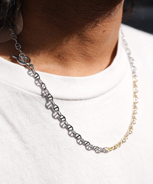 jiggys shop(ジギーズショップ)の「切り替えチェーンネックレス(ネックレス・メンズ・シルバー系その他/シルバー系その他2・FREE)」の5枚目の写真