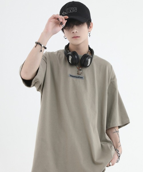 A'GEM9（エージェムナイン）の「A'GEM/9 × .kom『INSstudios/インスステュディオス』バックロゴ 半袖カットソー（Tシャツ/カットソー・メンズ・ホワイト/ブラック/ベージュ/グレー・L）」の17枚目の写真