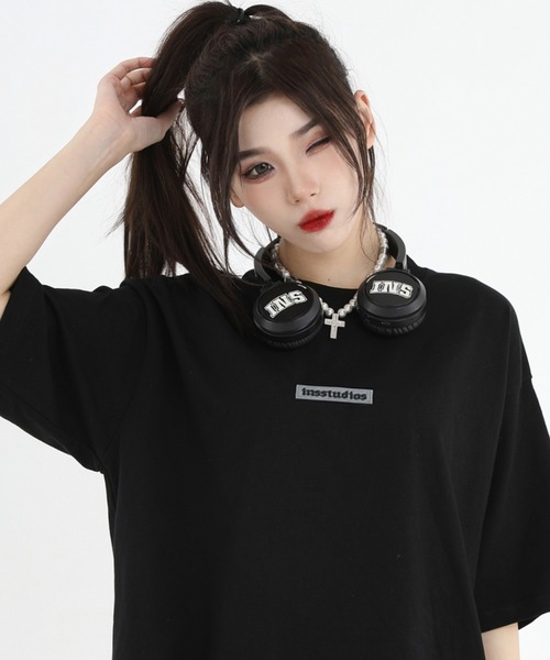 A'GEM9（エージェムナイン）の「A'GEM/9 × .kom『INSstudios/インスステュディオス』バックロゴ 半袖カットソー（Tシャツ/カットソー・メンズ・ホワイト/ブラック/ベージュ/グレー・L）」の16枚目の写真