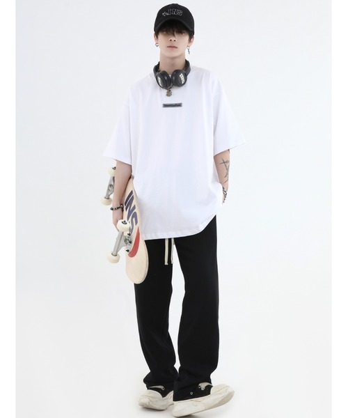 A'GEM9（エージェムナイン）の「A'GEM/9 × .kom『INSstudios/インスステュディオス』バックロゴ 半袖カットソー（Tシャツ/カットソー・メンズ・ホワイト/ブラック/ベージュ/グレー・L）」の9枚目の写真