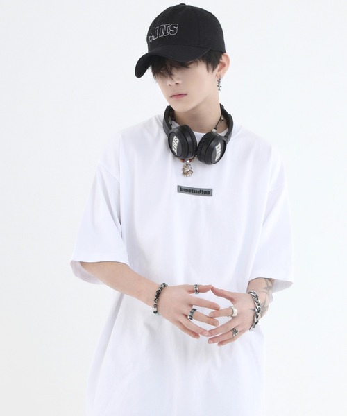 A'GEM9（エージェムナイン）の「A'GEM/9 × .kom『INSstudios/インスステュディオス』バックロゴ 半袖カットソー（Tシャツ/カットソー・メンズ・ホワイト/ブラック/ベージュ/グレー・L）」の22枚目の写真