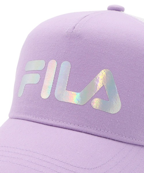 FILA（フィラ）の「フィラ KIDS ガールズメッシュキャップ キラキラロゴ（キャップ・キッズ・ピンク/ライトブルー/パープル・FREE）」の14枚目の写真