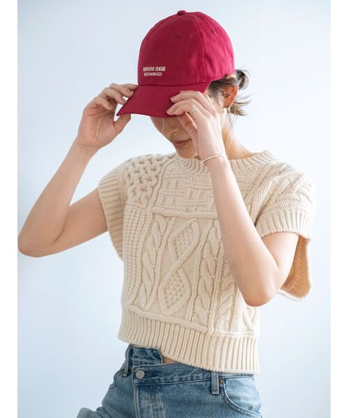 Ungrid（アングリッド）の「キャンバスカラーロゴキャップ（キャップ・レディース・アイボリー/レッド/グリーン/ネイビー・FREE）」の21枚目の写真