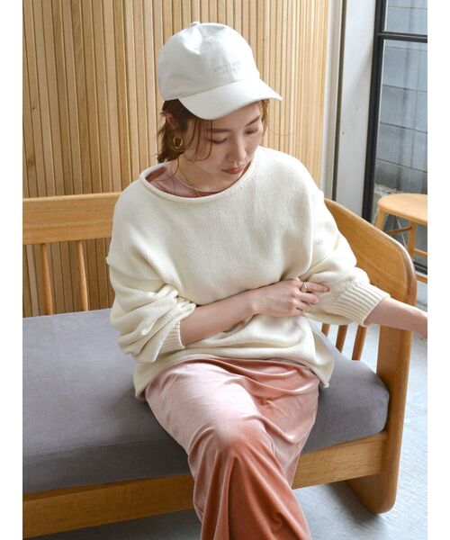 Ungrid（アングリッド）の「キャンバスカラーロゴキャップ（キャップ・レディース・アイボリー/レッド/グリーン/ネイビー・FREE）」の16枚目の写真