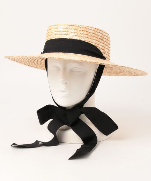 Rouge vif（ルージュヴィフ）の「【Benelli Montacone/ベネリモンタコーネ】テープハット（ハット・レディース・ダークブラウン/ライトベージュ・フリー）」の7枚目の写真