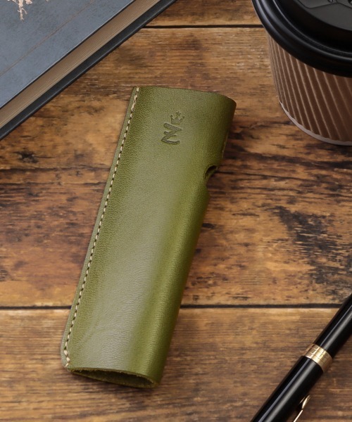 ZARIO-grandee-（ザリオ）の「アイコスイルマワン専用ケース 栃木レザー（アッシュトレイ/ライター・メンズ・キャメル/ブラック/ネイビー/グリーン/ブラウン・ONE SIZE）」の3枚目の写真