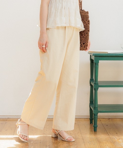 flower（フラワー）の「フリルタックパンツ（その他パンツ・レディース・ブラック/イエロー/ブルー・FREE）」の3枚目の写真