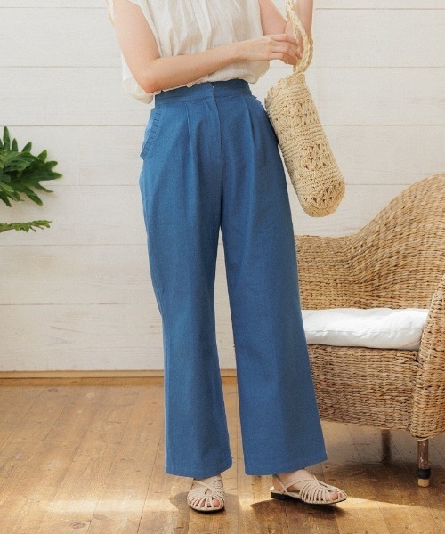 flower（フラワー）の「フリルタックパンツ（その他パンツ・レディース・ブラック/イエロー/ブルー・FREE）」の2枚目の写真