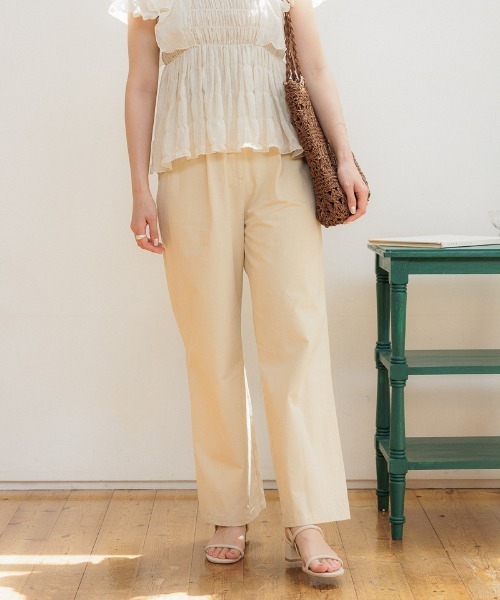 flower（フラワー）の「フリルタックパンツ（その他パンツ・レディース・ブラック/イエロー/ブルー・FREE）」の4枚目の写真