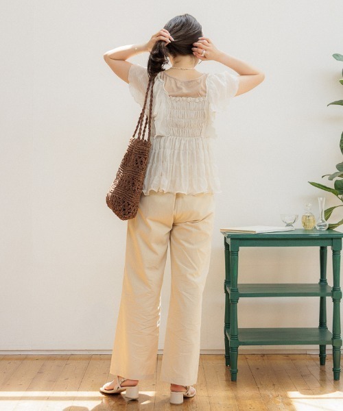 flower（フラワー）の「フリルタックパンツ（その他パンツ・レディース・ブラック/イエロー/ブルー・FREE）」の8枚目の写真