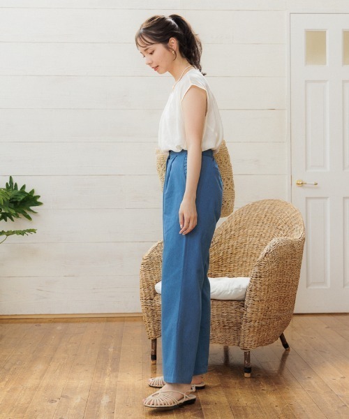 flower（フラワー）の「フリルタックパンツ（その他パンツ・レディース・ブラック/イエロー/ブルー・FREE）」の13枚目の写真