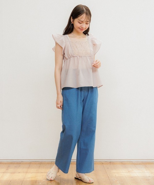 flower（フラワー）の「フリルタックパンツ（その他パンツ・レディース・ブラック/イエロー/ブルー・FREE）」の15枚目の写真