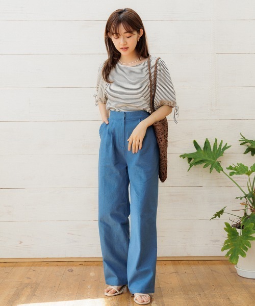 flower（フラワー）の「フリルタックパンツ（その他パンツ・レディース・ブラック/イエロー/ブルー・FREE）」の18枚目の写真