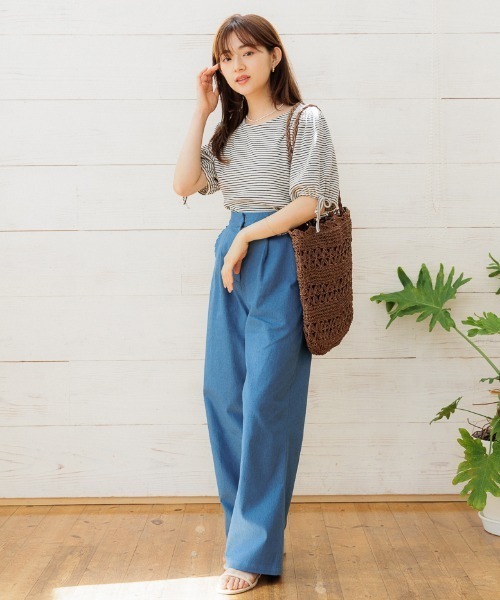 flower（フラワー）の「フリルタックパンツ（その他パンツ・レディース・ブラック/イエロー/ブルー・FREE）」の19枚目の写真