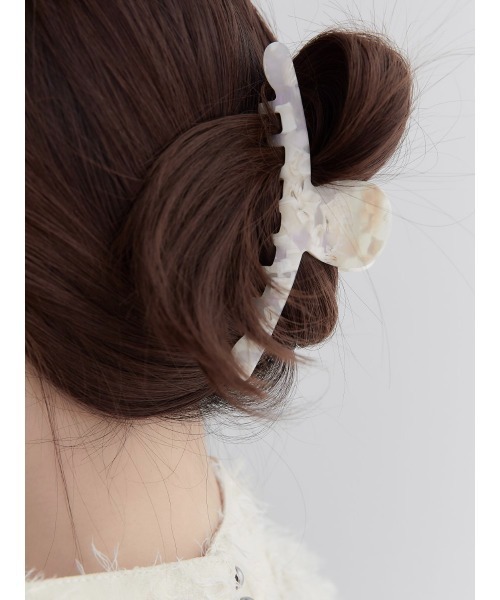 amel(エイメル)の「marble hair clip(バレッタ/ヘアクリップ・レディース・アイボリー・FREE)」の1枚目の写真