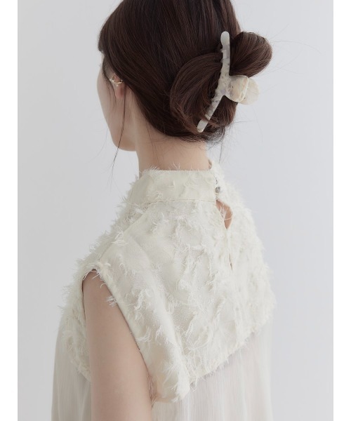 amel(エイメル)の「marble hair clip(バレッタ/ヘアクリップ・レディース・アイボリー・FREE)」の6枚目の写真