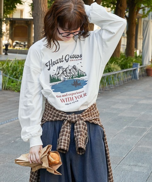 90s vintage ヴィンテージ スーベニア プリント ロングtシャツ XL ヴィンテージスーベニアプリントロンT（Tシャツ/カットソー