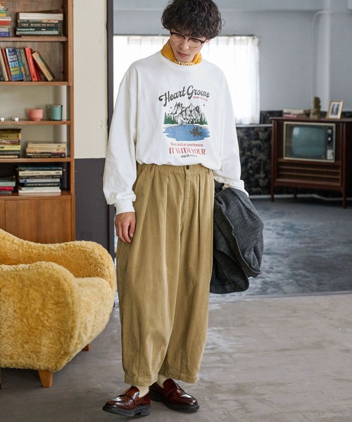 MONO-MART LADY'S(モノマートレディース)の「ヴィンテージスーベニアプリントロンT(Tシャツ/カットソー・レディース・ブラウン/チャコールグレー/オフホワイト・FREE)」の20枚目の写真