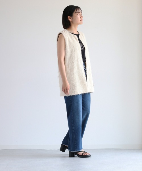 cepo(セポ)の「シンプルロゴノースリーブTee(Tシャツ/カットソー・レディース・ブラック/オフホワイト/杢グレー・M)」の22枚目の写真