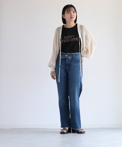 cepo(セポ)の「シンプルロゴノースリーブTee(Tシャツ/カットソー・レディース・ブラック/オフホワイト/杢グレー・M)」の18枚目の写真