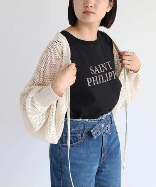 cepo(セポ)の「シンプルロゴノースリーブTee(Tシャツ/カットソー・レディース・ブラック/オフホワイト/杢グレー・M)」の16枚目の写真