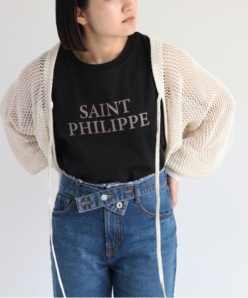 cepo(セポ)の「シンプルロゴノースリーブTee(Tシャツ/カットソー・レディース・ブラック/オフホワイト/杢グレー・M)」の17枚目の写真