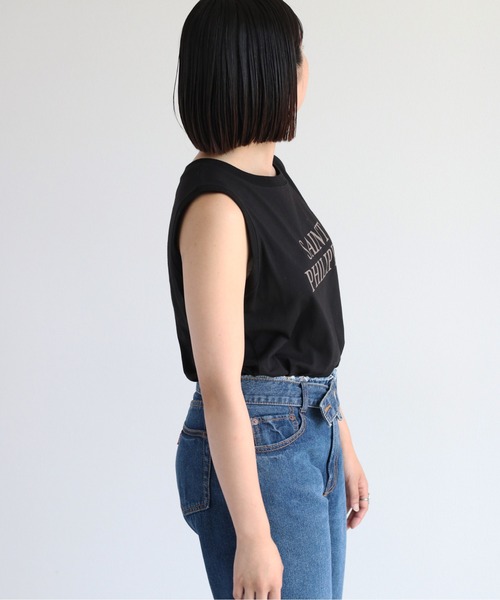 cepo(セポ)の「シンプルロゴノースリーブTee(Tシャツ/カットソー・レディース・ブラック/オフホワイト/杢グレー・M)」の14枚目の写真