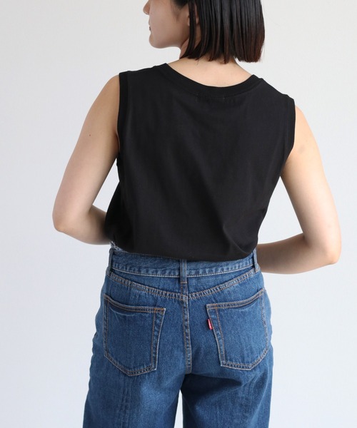 cepo(セポ)の「シンプルロゴノースリーブTee(Tシャツ/カットソー・レディース・ブラック/オフホワイト/杢グレー・M)」の15枚目の写真