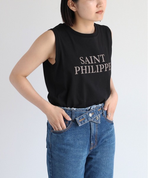 cepo(セポ)の「シンプルロゴノースリーブTee(Tシャツ/カットソー・レディース・ブラック/オフホワイト/杢グレー・M)」の13枚目の写真
