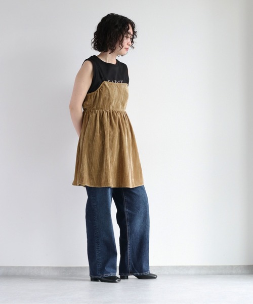 cepo(セポ)の「シンプルロゴノースリーブTee(Tシャツ/カットソー・レディース・ブラック/オフホワイト/杢グレー・M)」の7枚目の写真