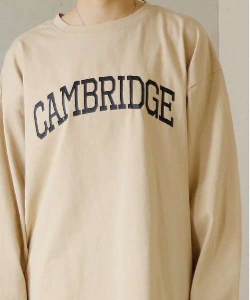 Per sist ence(パーシエンス)の「カレッジロゴプリントロンT(Tシャツ/カットソー・レディース・ベージュ/ブラック/オフホワイト/グレー・FREE)」の13枚目の写真