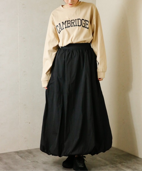Per sist ence(パーシエンス)の「カレッジロゴプリントロンT(Tシャツ/カットソー・レディース・ベージュ/ブラック/オフホワイト/グレー・FREE)」の21枚目の写真
