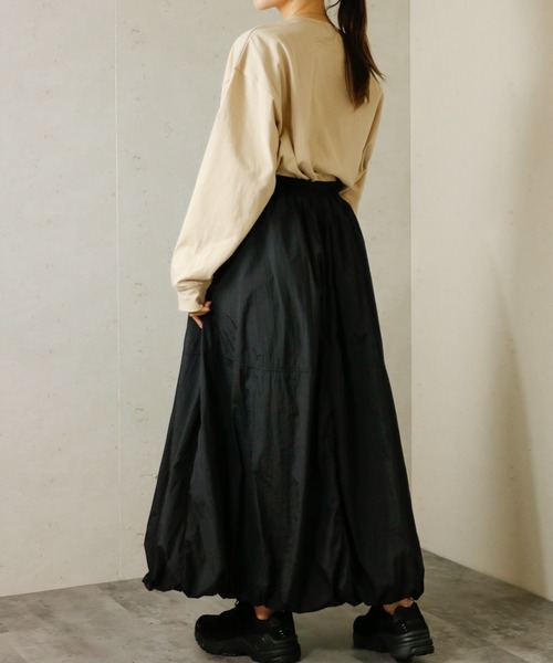 Per sist ence(パーシエンス)の「カレッジロゴプリントロンT(Tシャツ/カットソー・レディース・ベージュ/ブラック/オフホワイト/グレー・FREE)」の22枚目の写真