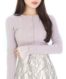 MERCURYDUO | 異素材フリルカーディガン(カーディガン/ボレロ)