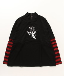 【最終値下げ】レフレム ハーフZIPレイヤードボーダーPO REFLEM（レフレム）の「『REFLEM/レフレム』ハーフZIPレイヤード