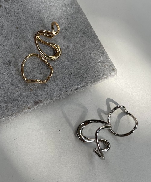 GOLDY（ゴールディ）の「〈GOLDY/ゴールディ〉2SETアートラインリング（リング・レディース・シルバー/ゴールド・FREE）」の10枚目の写真