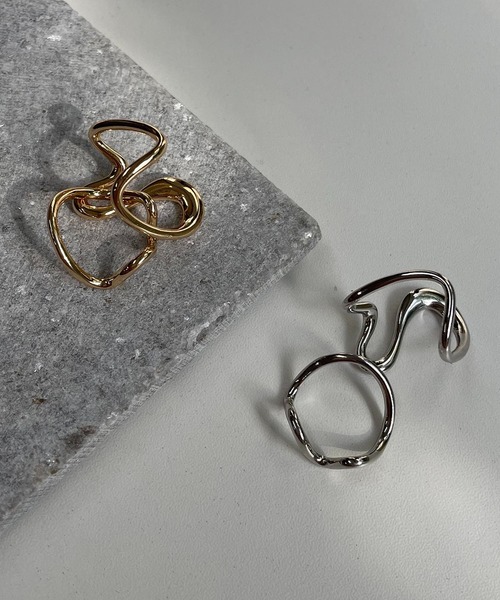 GOLDY（ゴールディ）の「〈GOLDY/ゴールディ〉2SETアートラインリング（リング・レディース・シルバー/ゴールド・FREE）」の9枚目の写真