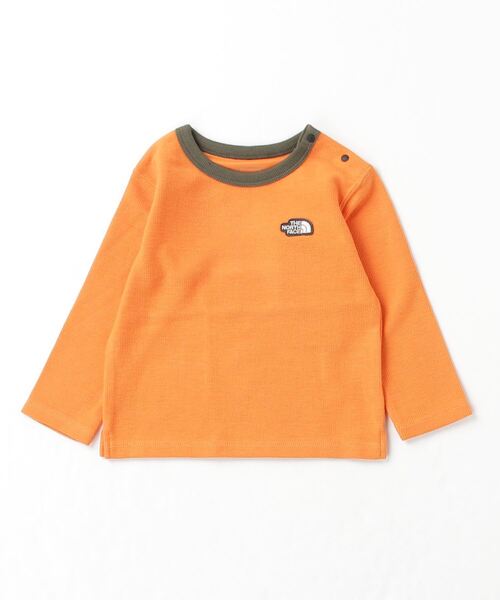 THE NORTH FACE（ザノースフェイス）の「ザ ノース フェイス THE NORTH FACE B Latch Pile Crew_ベビー ラッチパイルクルー（その他ベビー用品・キッズ・ダークオレンジ/グリーン/オフホワイト・80ｃｍ/90cm）」の3枚目の写真