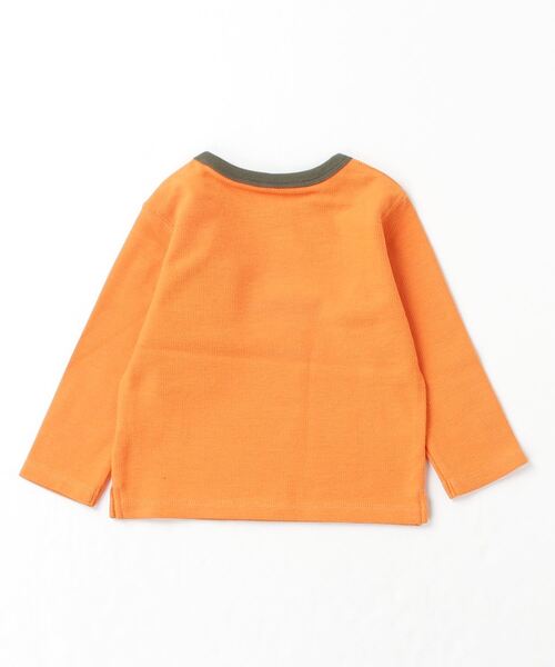 THE NORTH FACE（ザノースフェイス）の「ザ ノース フェイス THE NORTH FACE B Latch Pile Crew_ベビー ラッチパイルクルー（その他ベビー用品・キッズ・ダークオレンジ/グリーン/オフホワイト・80ｃｍ/90cm）」の4枚目の写真